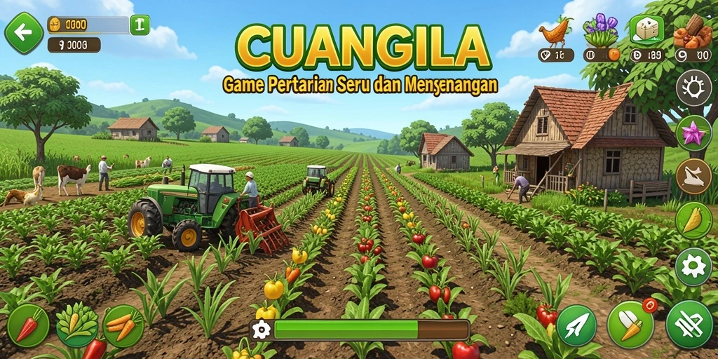 Tangkapan layar CUANGILA menampilkan kebun yang indah dan berwarna-warni.