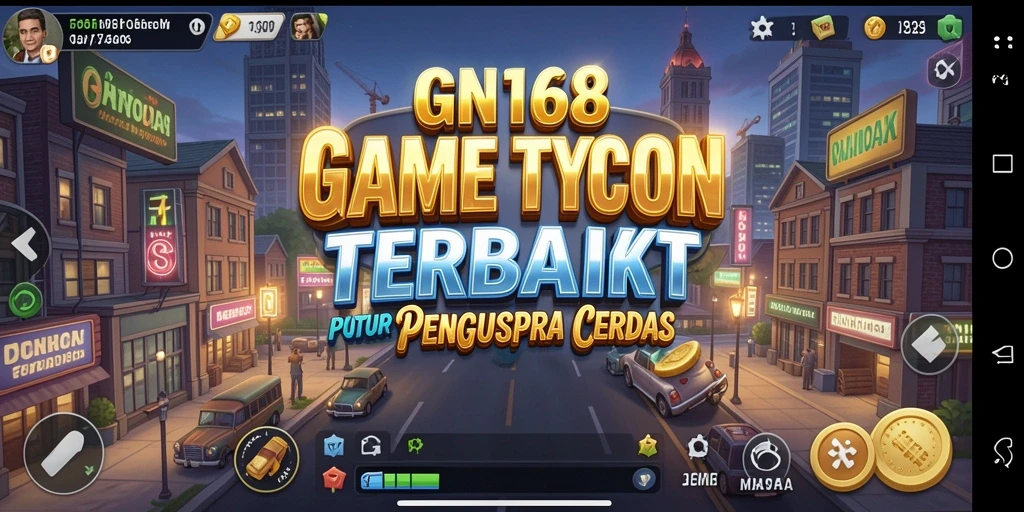 Tampilan gameplay yang menarik dari GN168 dalam genre Tycoon.