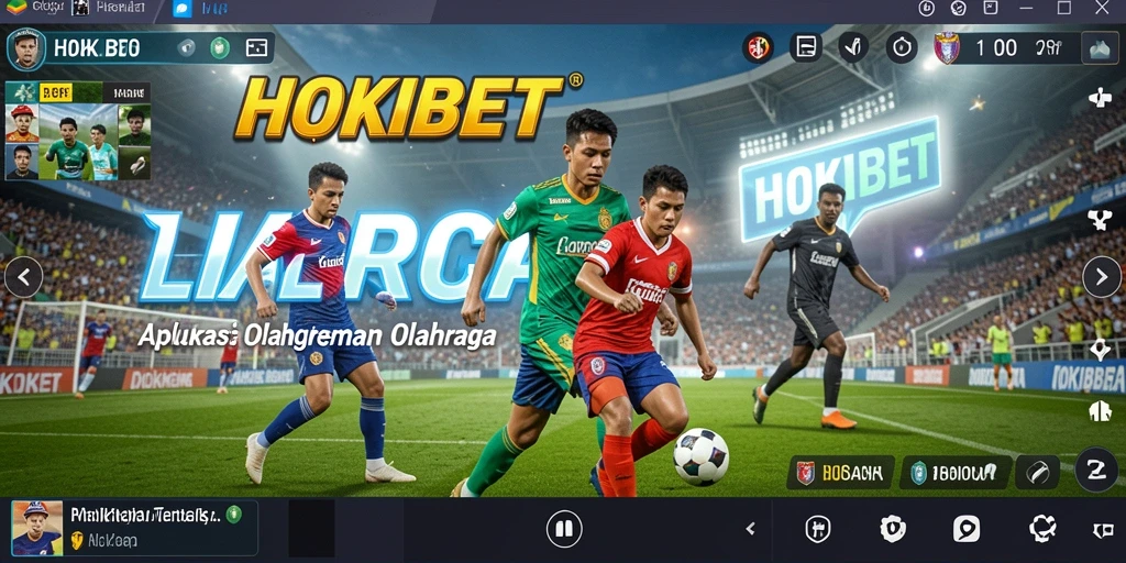 Tangkapan layar utama HOKIBET menampilkan fitur olahraga terbaru.