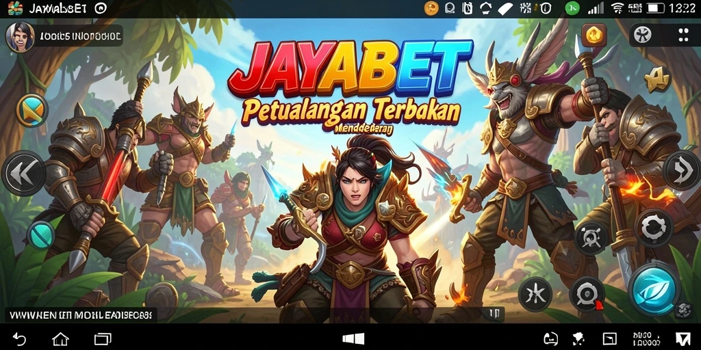 Screenshot JAYABET menampilkan aksi petualangan di dunia terbuka.