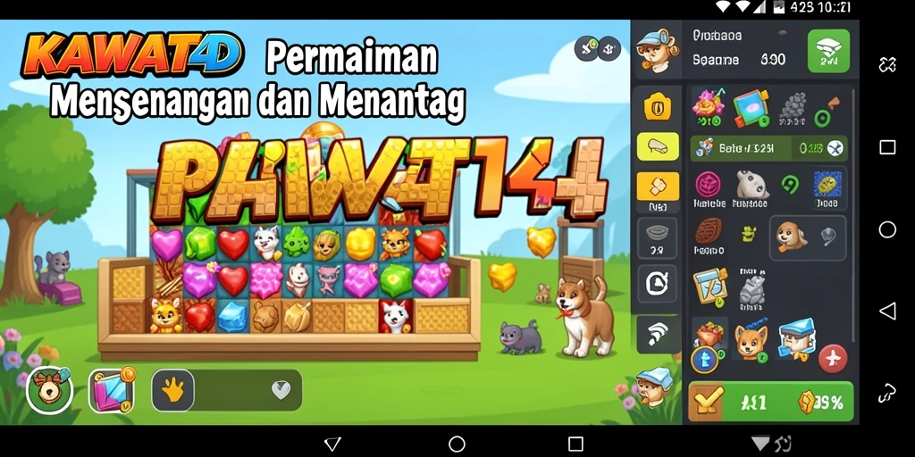 Tampilan gameplay KAWAT4D yang menarik dan menantang.