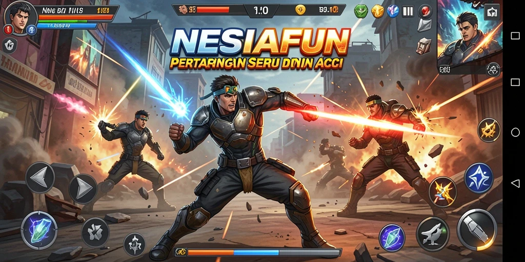 Tampilan gameplay seru di NESIAFUN dengan aksi yang mendebarkan.