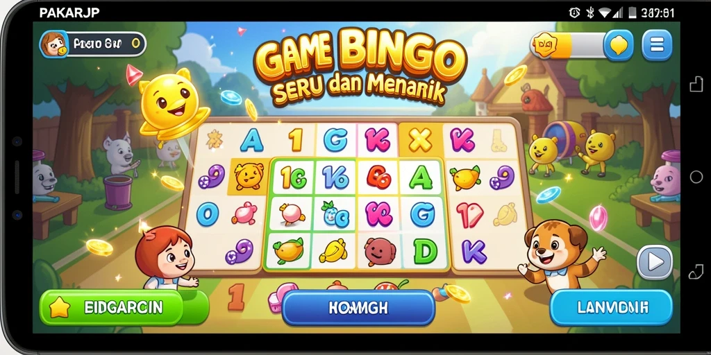Screenshot PAKARJP menunjukkan gameplay Bingo yang menegangkan dan menyenangkan.